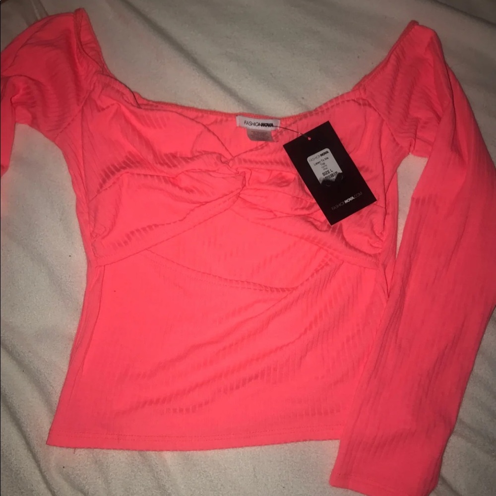 Brand New (L)- Fashion Nova Pink Top - Picture 4 of 6